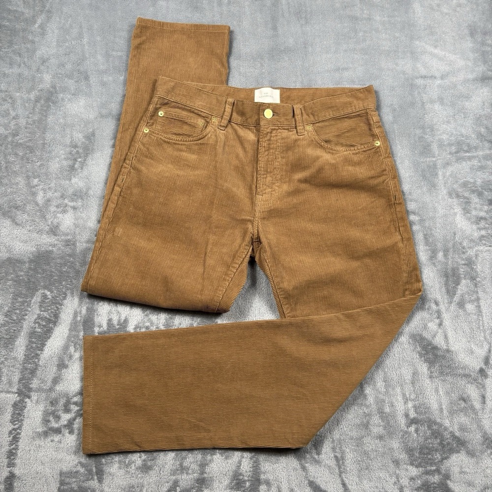 Sid Mashburn Khaki Tan Cotton Corduroy 5-Pocket Pants 32x29 Preppy Old Money